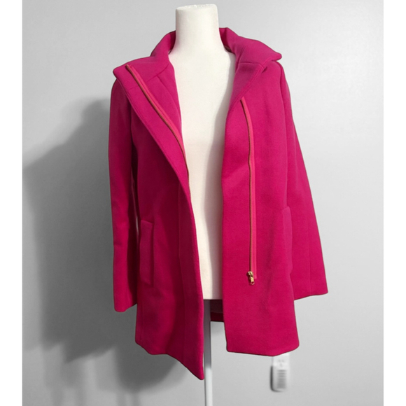 J. Crew New! Italian Boiled Wool Blend Coat - Picture 2 of 6